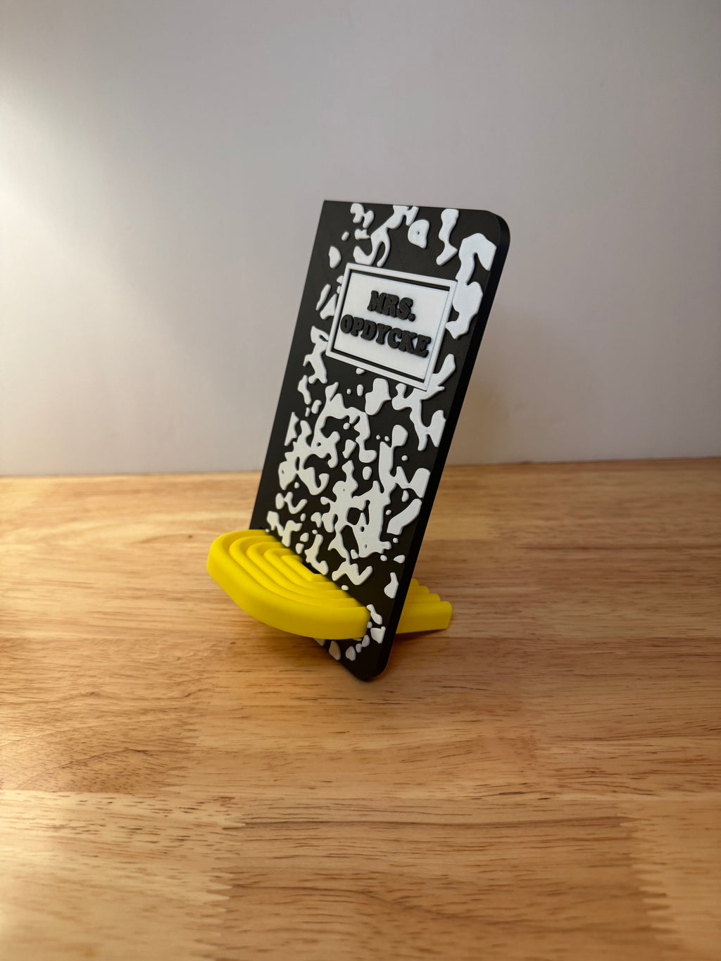 Custom Composition Notebook Phone Stand