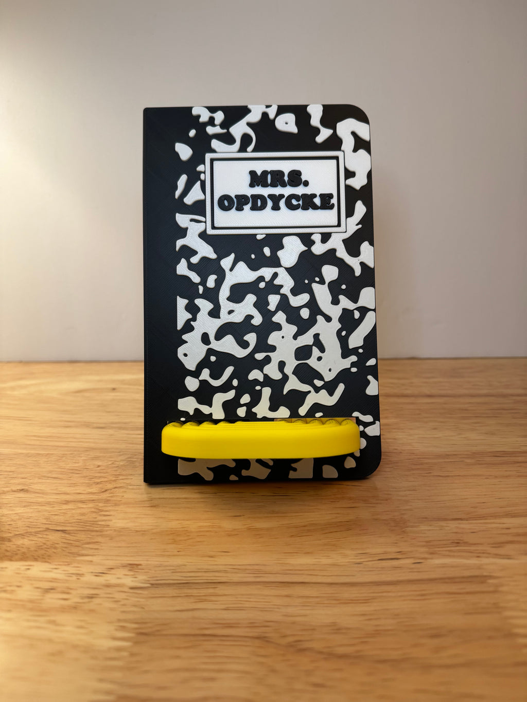 Custom Composition Notebook Phone Stand