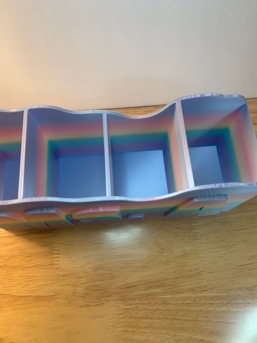 Custom Name Rainbow Desk & Makeup Organizer