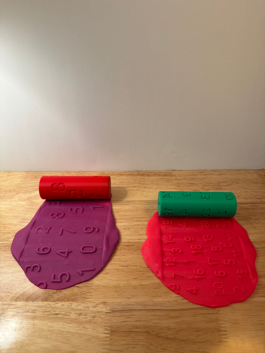 Number Sensory Roller for Playdough & Clay