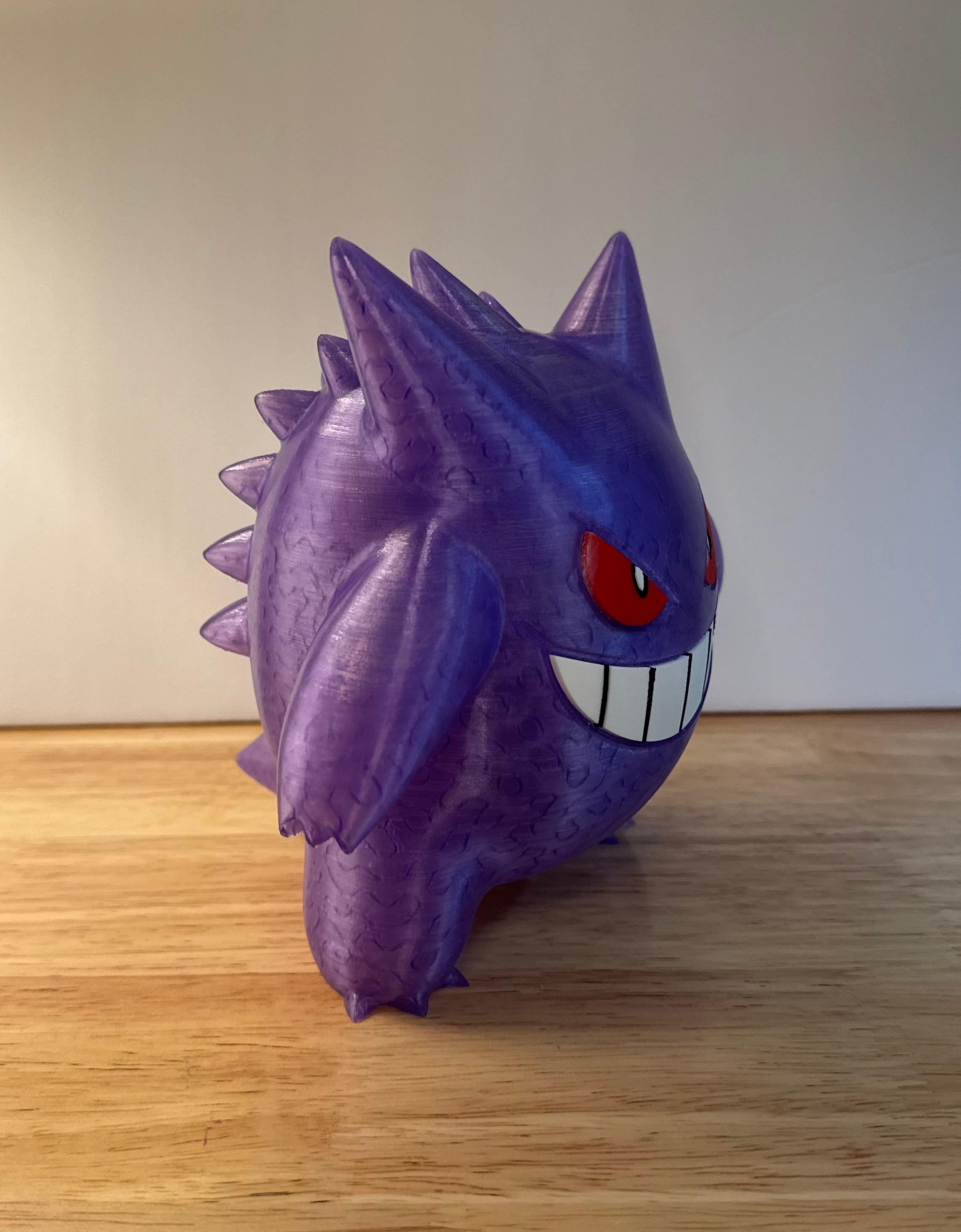 Gengar Transparent Purple Desk Figure