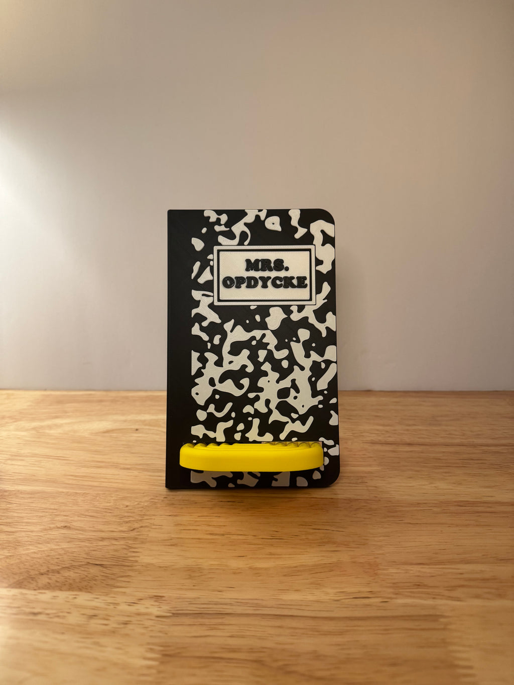 Custom Composition Notebook Phone Stand