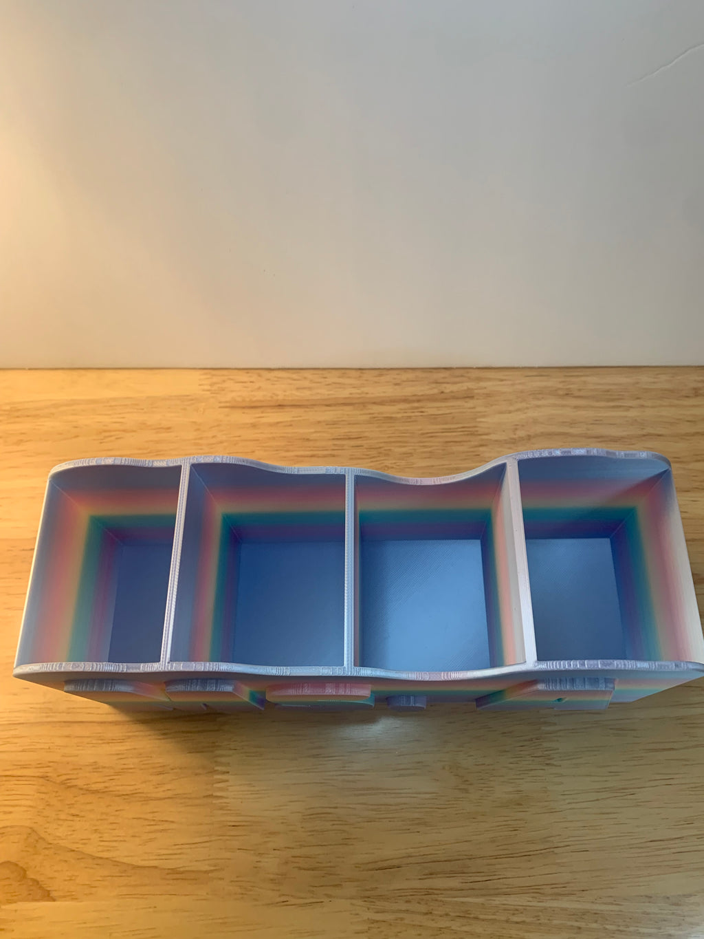 Custom Name Rainbow Desk & Makeup Organizer
