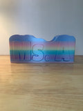 Custom Name Rainbow Desk & Makeup Organizer