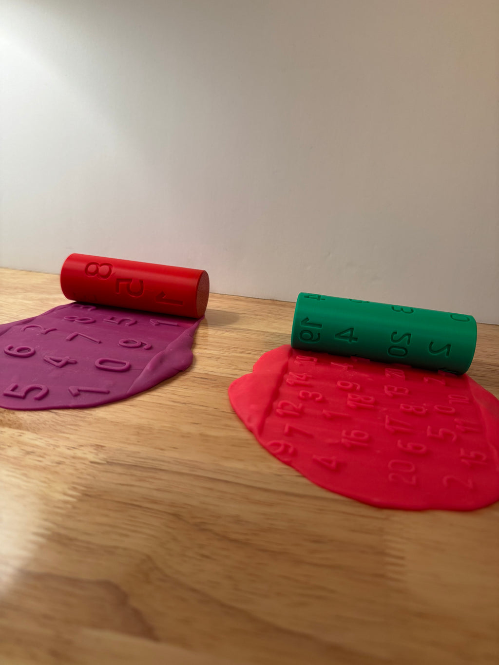 Number Sensory Roller for Playdough & Clay